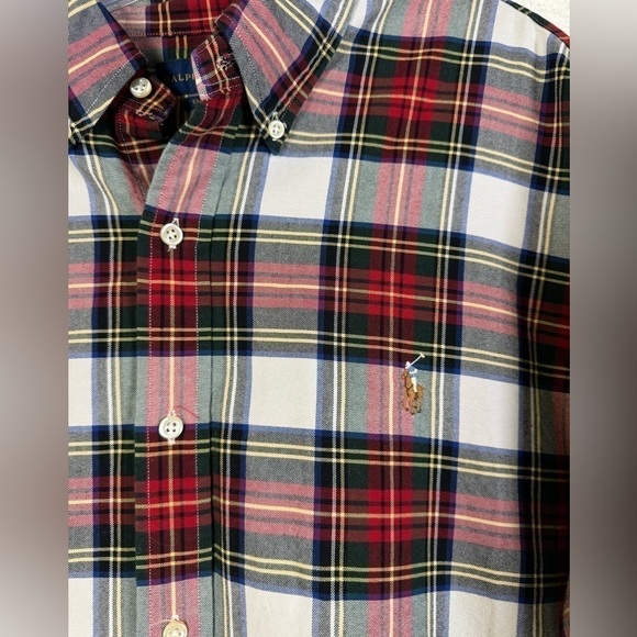 Ralph Lauren Classic Fit Plaid Print Long Sleeve size XL - Picture 2 of 6
